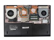Das Innenleben des XMG P502 PRO: Viel Leistung auf engem Raum.