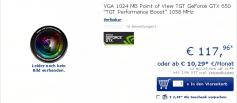 Point of View Geforce GTX 650 TGT-Performance-Boost-Edition bei Mindfactory gelistet