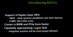 Kayla Platform mit Compute Capability 3.5 - ergo GK110-Genen.