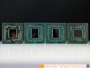 Von links nach rechts: Llano (A8-3850), Trinity (A8-5600K), Richland (A10-6700) und Kaveri (A10-7700K)
