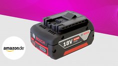 Nur noch ganz kurz: 48% Rabatt auf 18V-Akku Bosch Professional bei Amazon