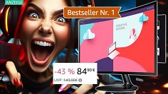 Preisfehler oder Mega-Deal? Unter 85 Euro für den meistverkauften Curved-PC-Monitor-Bestseller dank 43 % Rabatt