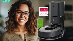 Jetzt zum Tiefstpreis aufsaugen! iRobot Roomba i7+ (i7556) mit 500 Euro Mega-Rabatt im Angebot