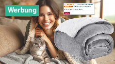 Tausende kaufen diese flauschige Kuscheldecke: Amazon-Megaseller kurze Zeit mit 48 % Rabatt
