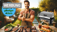 Campingaz Gasgrill Attitude2go CV, raucharmer Tischgrill, tragbarer Balkon-, Camping-Grill, mit Deckel, Thermometer und Gusseisen Amazon