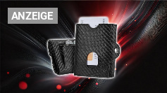 BOSTANTEN Geldbörse Herren, Slim Wallet mit Münzfach für Herren &amp;amp; Damen, RFID-Schutz Kartenetui Kreditkartenetui, Klein Portemonnaie Mini Smart Wallets for Men,Schwarz Amazon Angebot