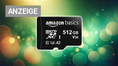 Amazon Basics MicroSDXC, 512 GB, mit SD Adapter, A2, U3, Lesegeschwindigkeit bis zu 100 MB/s, Schwarz Amazon Angebot