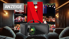 <strong>Heimkino-Upgrade mit 43 % Rabatt: </strong>Offizieller Netflix-Beamer mit<strong> </strong>4K-Video, WiFI &amp; Dolby Audio