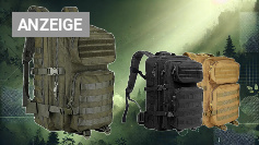 <strong>Taktischer Rucksack </strong>mit <strong>Molle-System </strong>&amp;<strong> 40L Stauraum </strong>– jetzt für <strong>33,99 €</strong> sichern, solange es geht