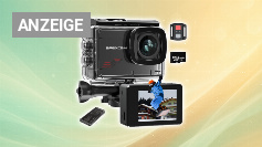 Apexcam M80 mit 64G Karte Action Cam 4K60FPS 48MP WLAN Sportskamera Unterwasserkamera 40m Wasserdicht 170 ° Weitwinkel 2.4G Fernbedienung 2x1350mAh Akkus mit Zubehör Halterungs-Set Amazon Angebot