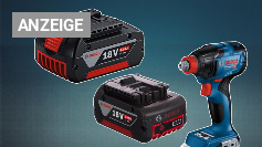 Obi und Bauhaus haben Nachsehen: Bosch Pro 18V Akku bei Amazon am günstigsten - kurz Doppel-Rabatt mitnehmen
