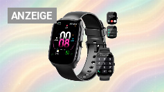 Smartwatch Herren Damen, 1,95" HD Gebogener Bildschirm Smart Watch, mit Bluetooth Anrufe, Pulsmesser Schlafmonitor, 112+ Sportmodi Fitnessuhr, IP68 Wasserdicht Schrittzähler Sportuhr für Android iOS Amazon Angebot