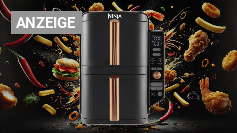 Die beste Heißluftfritteuse 2025? Ninja Double Stack XL fast 100 € günstiger - wenig Platz, riesen Volumen