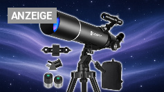 Teleskop, Astronomie Teleskop für Erwachsene, 80mm Aperture 600mm Tragbares Reiseteleskop für Anfänger &amp;amp; Kinder mit Stativ Telefon Adapter Rucksack Amazon Angebot