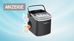 EUHOMY Eiswürfelmaschine Klein, 12KG Eiswürfelbereiter Ice Maker, 9 Würfel in 6 Minuten fertig, Schwarz Eiswürfelmaschine mit Tragbarem Griff, 12KG/24H, Selbstreinigendes Eiswürfelmaschinen Amazon Angebot