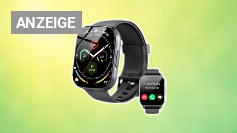 Smartwatch Herren Damen mit Bluetooth Anrufe, 1.95" HD Touchscreen, Fitnessuhr mit Pulsuhr/Schlafmonitor, 112+ Sportmodi Sportuhr Schrittzähler uhr IP68 Wasserdicht Smart Watch für Android iOS Schwarz Amazon Angebot