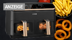 <strong>Testsieger über 100 € günstiger: </strong>Amazon schlägt <strong>Heißluftfritteuse&nbsp;</strong>mit <strong>44 % Rabatt&nbsp;</strong>raus -<strong> 5.000 Stück </strong>bestellt