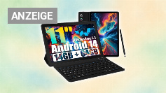 Tablet, Android Tablet 11 Zoll mit 14GB RAM + 64GB ROM (1TB TF), Octa-Core, Widevine L1, WiFi 6 &amp;amp; BT 5.3, 6800mAh Akku, Dual Kamera – Tablet mit Tastatur, Maus, Stift &amp;amp; Hülle Amazon Angebot