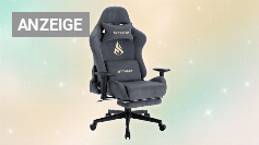 Symino Gaming Stuhl, Atmungsaktiver Bürostuhl aus Hochwertigem Stoff, So Weich Wie Pelz, Ergonomischer PC-Stuhl, Verstellbarer und Drehbarer Schreibtischstuhl mit Fußstütze, Grau Amazon Angebot
