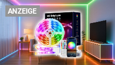 VKH LED Strip 10m, LED Streifen Bluetooth RGB LED Band 10m Selbstklebend mit Fernbedienung und APP, LED Lichterkette LED Beleuchtung für Zimmer Party [Energieklasse A] Amazon Angebot