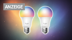 Tapo TP-Link smarthome E27 Glühbirne, glühbirnen, Mehrfarbrige smart lampe, zubehör, kompatibel mit Alexa, Google Assistant, App, energiesparend, Kein Hub notwendig (2 Pack) [Energieklasse F] Amazon Angebot