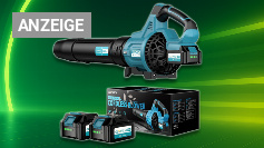 <strong>Preisbrecher für Makita-Fans:</strong> Amazon fegt <strong>18V-Laubbläser </strong>mit <strong>Akku-Doppelpack </strong>für <strong>99,99 Euro </strong>raus