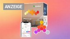 Nanoleaf Shapes Hexagon Starter Kit, 9 Smarten LED Panels RGBW - Modulare WLAN 16 Mio. Farben Wandleuchte Innen, Musik &amp;amp; Bildschirm Sync, Funktioniert mit Alexa Google Apple, für Deko &amp;amp; Gaming Amazon Angebot