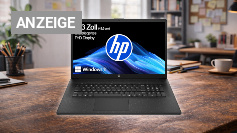 HP Laptop mit 17,3" FHD Display, AMD Ryzen 5 7520U, 8 GB DDR5 RAM, 512 GB SSD, AMD Radeon-Grafik, Windows 11, QWERTZ, Schwarz inkl. 25 GB Dropbox-Speicher für 12 Monate Amazon Angebot