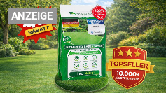<strong>40 % Rabatt </strong>bei Amazon: <strong>Premium-Rasensamen </strong>mit <strong>"sehr gut" im Test </strong>und schon <strong>10.000 Mal bestellt</strong>