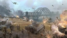 Sudden Strike 5 soll schrittweise viele neue Inhalte bekommen, wie die jetzt vorgestellte Roadmap zeigt. Das Bild zeigt Panzer, Infantrie und Jagdflieger aus dem Spiel.