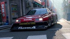 Forza Horizon 6 hat den Gold-Status erreicht. Der Vorab-Download kann gestartet werden. Das Bild zeigt einen Nissan in Rennsport-Version, der durch eine japanische Stadt fährt.