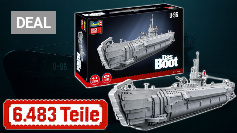 Monate bei Amazon abgetaucht, jetzt nur 2,6 Cent pro Teil: Revells U-96 "Das Boot" aus 6.483 Klemmbausteinen (1)