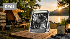 Warmco 20000mAh Akku Camping Ventilator Leise 27cm mit Lampe, 15-48 Std. Laufzeit, Ultraflach, Display, Haken, USB Tischventilator für Zelt, Outdoor, Reisen, Büro, Wohnmobil, Schlafzimmer Amazon Angebot