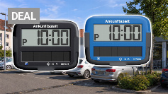 Rekordrabatt für Solar-Parkscheibe: Über 11 Euro gespart mit schwarzer Farbvariante