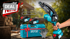 <strong>Stihl und Makita zu teuer? </strong>Diese <strong>Akku-Kettensäge </strong>ist <strong>Bestseller Nr.1 </strong>und für <strong>50,49 € im Angebot</strong>