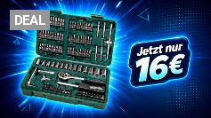 <strong>Bestpreis bei Amazon: </strong>130-teiliges Set im Werkzeugkoffer nur 16€ - so bekommen es Prime-Mitglieder sogar gratis