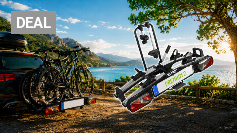 EUFAB 11521 Fahrradträger PREMIUM 2, E-Bike geeignet, komplett vormontiert, Diebstahlschutz, für 2 Fahrräder, für Anhängekupplung, Schwarz, Silber Amazon Angebot