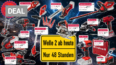 Welle 2 mit neuen Prime Day Deals: Einhell Trimmer für 34 €, Heckenschere 48, Multischleifer 29, Akkuschrauber, Koffer uvm. (1)
