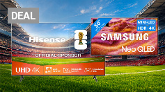 Zu Bestpreisen ab 199 Euro: Hisense 43E6NT und Samsung Mini-LED-TV QN90F