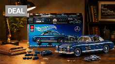 Jetzt schon als frühes Prime-Day-Angebot: Mattel Brick Shop Hot Wheels Mercedes-Benz 300 SL unschlagbar günstig