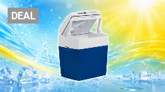 Mobicool ME27 elektrische Kühlbox, 12V und 230V, 26L, blau - Mini-Kühlschrank für Auto, Camping, Urlaub, Boot, Festivals - leicht, tragbar, mit praktischem Kabelfach und Eco/Max Modus Amazon Angebot