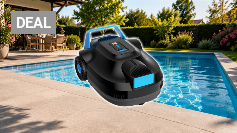 (2026 Neu) PC01 Poolroboter, Akku Poolsauger Bodensauger, Kabelloser Poolroboter Boden, 120 Minuten Laufzeit, 6057 LPH, Selbsteinparkfunktion, Poolreiniger für Flache Pools bis zu 80 m² Amazon Angebot