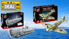 Billiger verkaufte Amazon nie: Revells U-96 und neue Iron Maiden Spitfire MK.II. aus Klemmbausteinen (1)