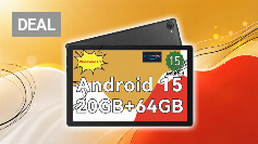 Whitedeer Android Tablet 10 Zoll - Android 15 Octa Core Gaming Tablet mit 20GB+64GB+1TB TF, Tablet PC mit OTG-Übertragung und Wi-Fi 6G, Widevine L1,5000mAh - Schwarz Amazon Angebot