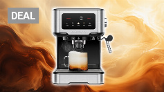 Chefman CraftBrew 15-Bar-Siebträgermaschine, 1,5L-Wassertank, Dampfstab | digitaler Touchscreen, Latte &amp;amp; Cappuccino, kompakt, abnehmbar, Edelstahl Amazon Angebot