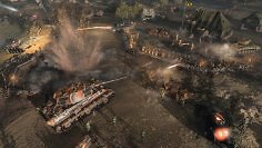 Company of Heroes 3 bekommt mit Final Stand (im Bild eine Szene aus dem Spiel mit einem Panzer) einen alleine lauffähigen Ableger, der sich auf das Verteidigen gegen Gegnerwellen konzentriert.
