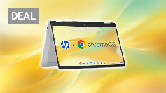 HP Chromebook x360 Laptop (14" HD Touchscreen, Intel N100, Gemini, 4 GB RAM, 128GB, ChromeOS, QWERTZ) - Silber Amazon Angebot