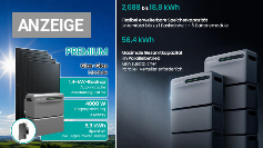 Vier MPPTs und bis zu 56,4 kWh: Neuer Balkonkraftwerkspeicher startet zum guten Preis (1)