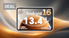 TECLAST Tablet 13.4 Zoll 120Hz Display, Android 16 Gaming Tablets T65, 4G LTE Dual SIM, 26GB RAM+128GB ROM(4TB TF), Widevine L1/13MP/GPS, Gemini AI Tablets mit USBC Anschluss für Streaming, Filme Amazon Angebot