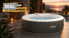 <strong>Aufblasen, aufheizen, abtauchen: </strong>Großer Arebos-Whirlpool mit 1.000 Litern jetzt 67 € günstiger